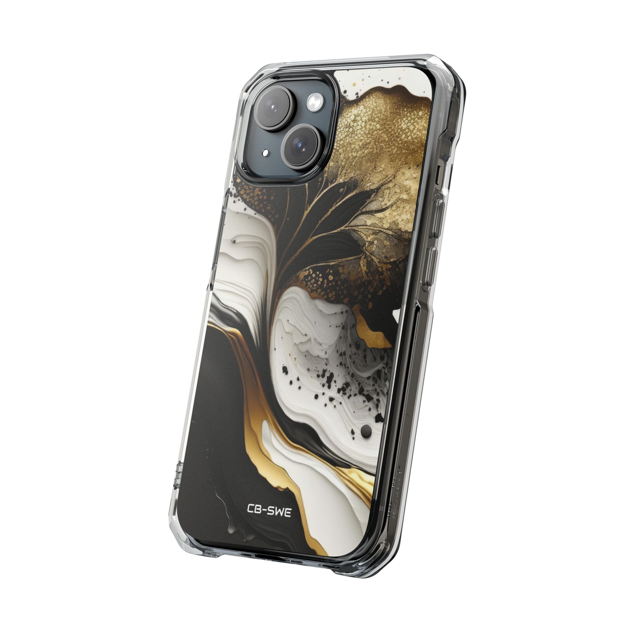 Gold Swirl Elegance iPhone Case - Impact