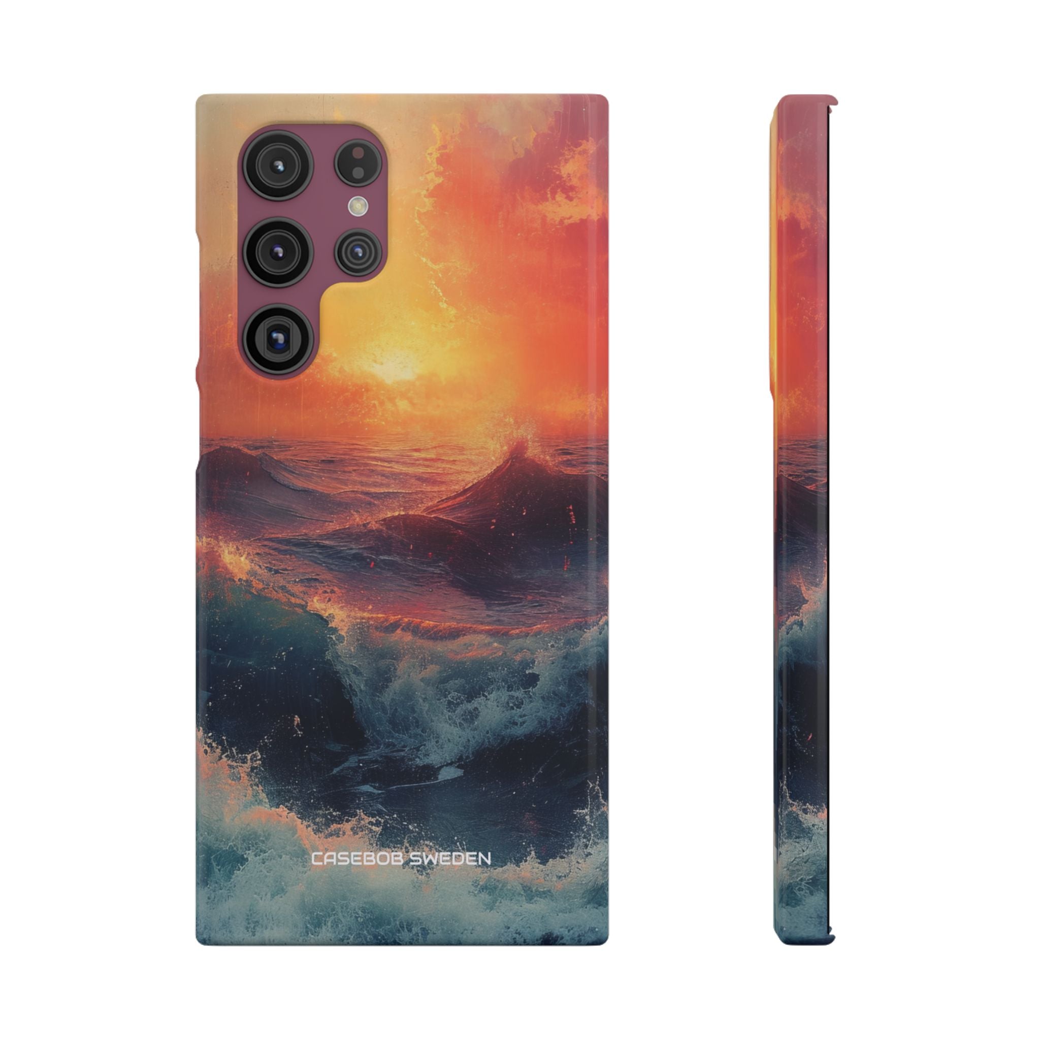 Ocean Sunset Waves - Slim Samsung S22 Phone Case