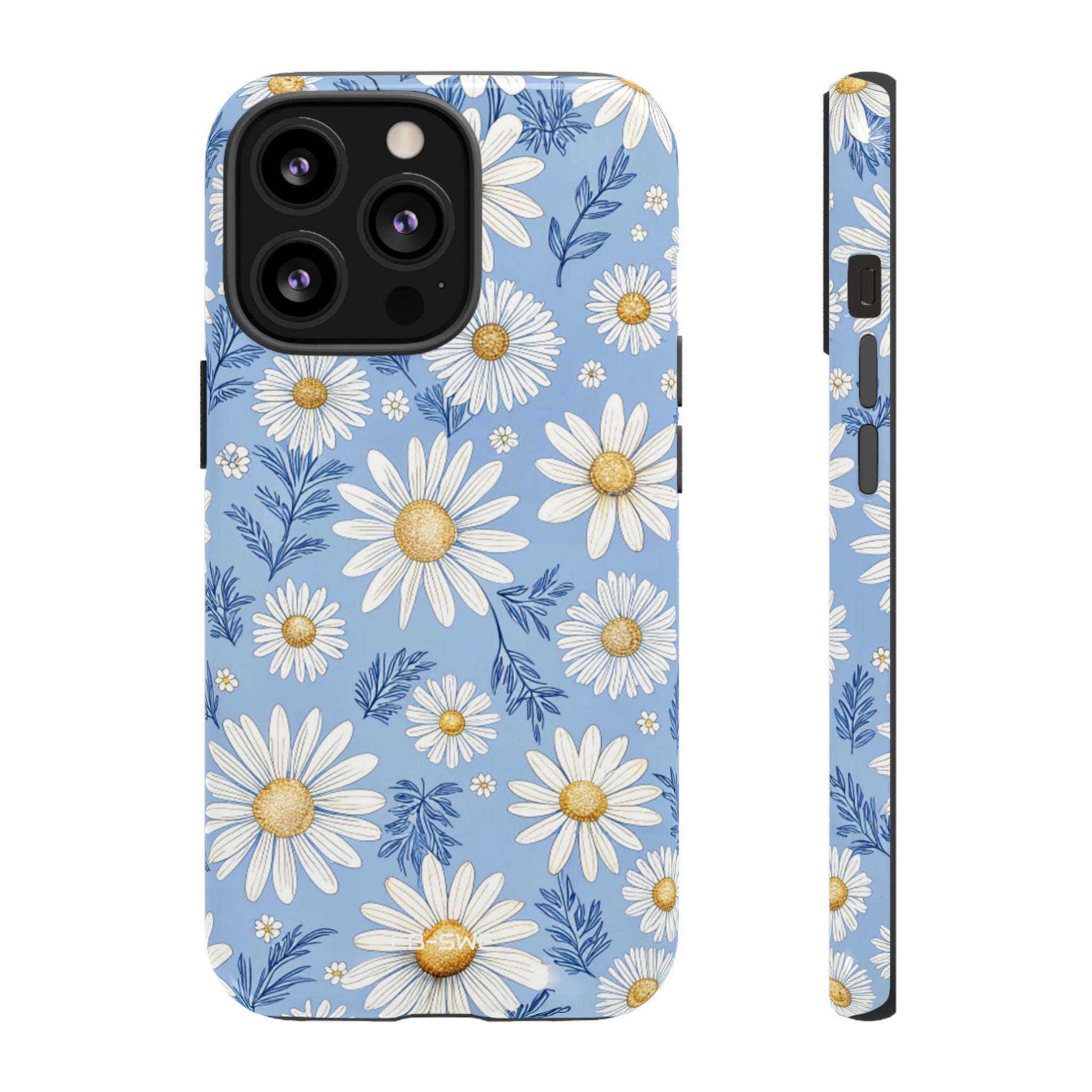 Daisies On Blue - iPhone Case