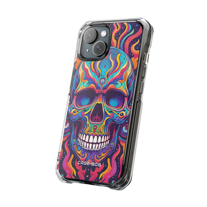 Neon Skull Flame iPhone 15 Case - Impact