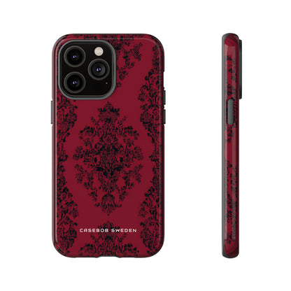 Gothic Crimson Elegance iPhone 14 - Tough Phone Case