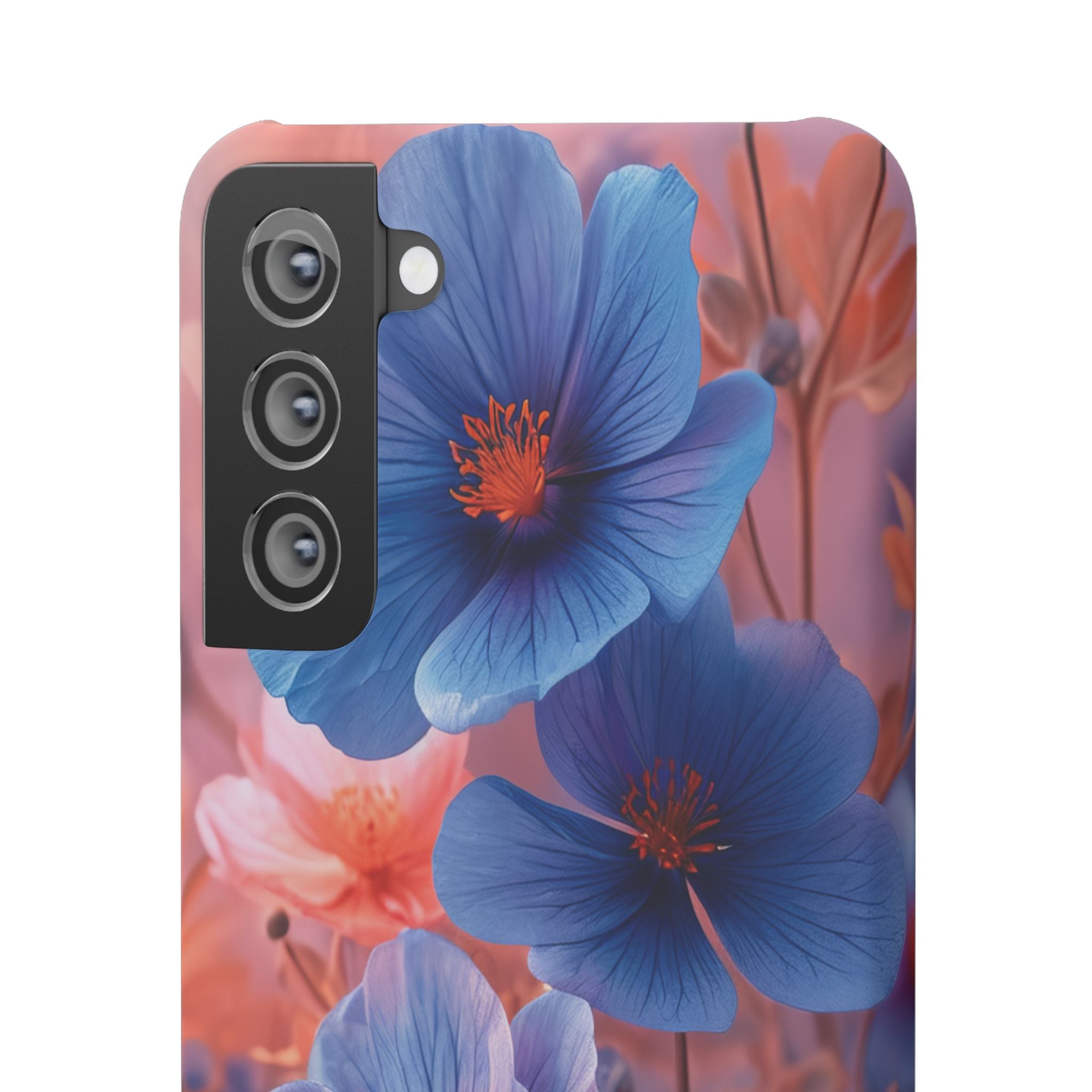 Harmonious Blooming Blues and Pinks Samsung S21 - Slim Phone Case