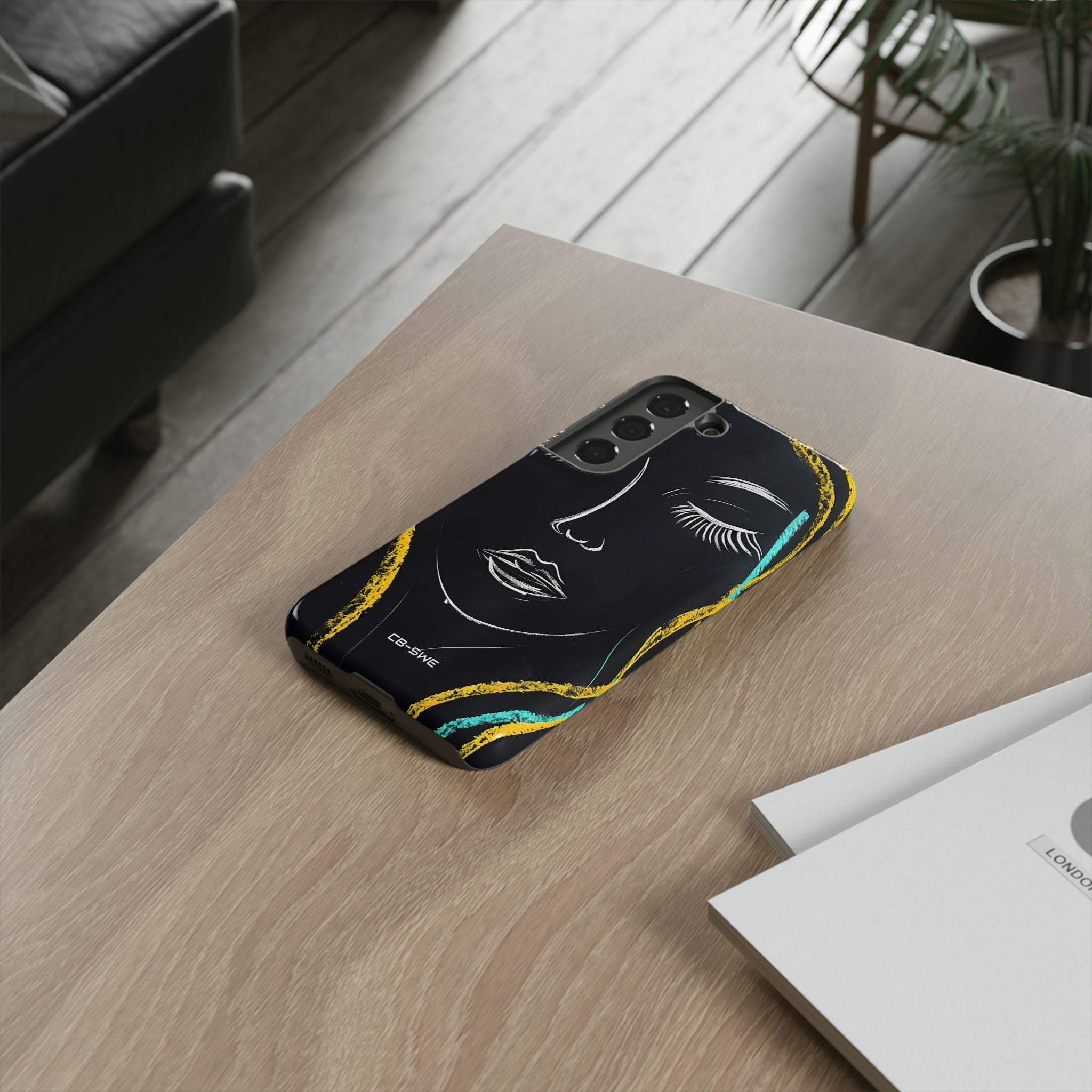 Vivid Minimalist Portrait - Samsung Case