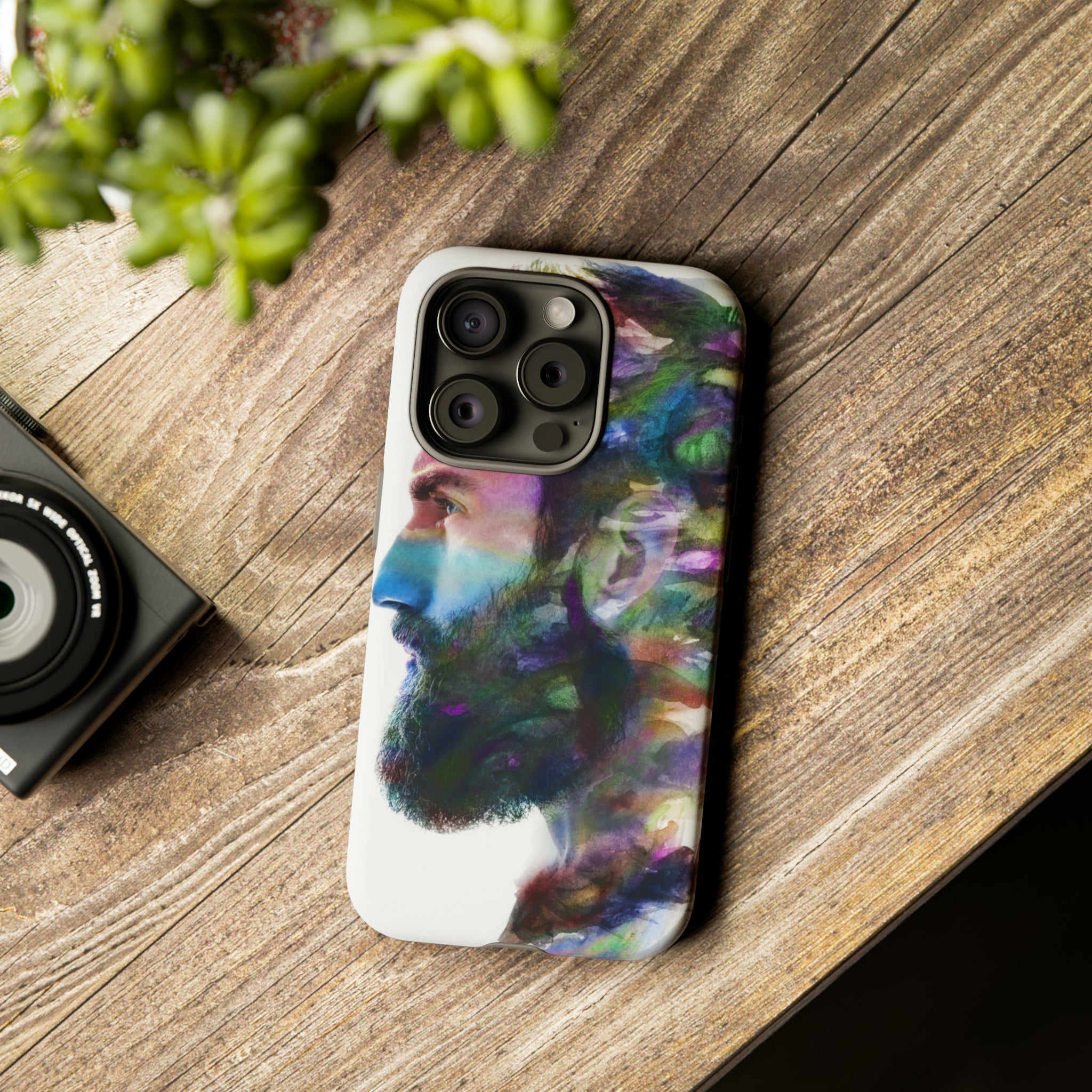 Watercolor Portrait - Protective Phone Case