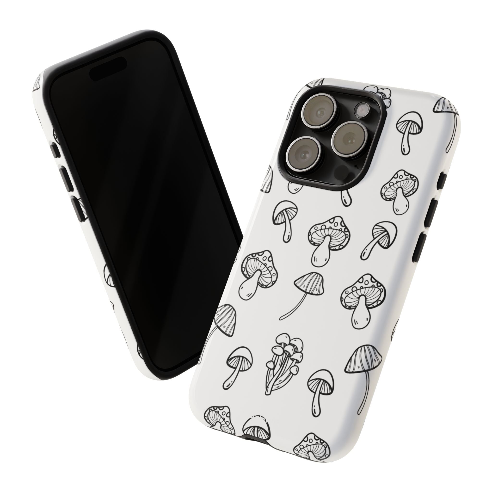 Mushroom Line Play - iPhone Case