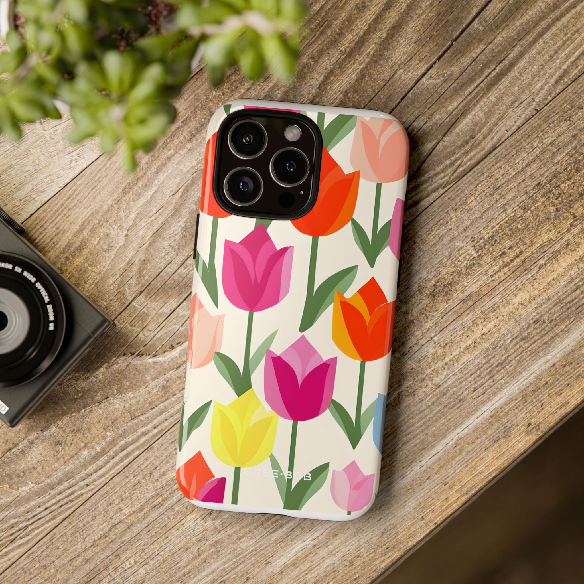 Tulip Harmony Green iPhone 16 Case - Tough