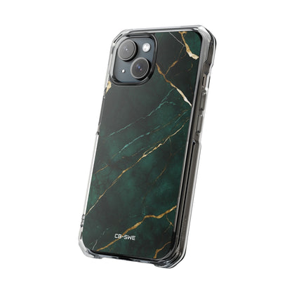 Emerald Veins Flow iPhone Case - Impact
