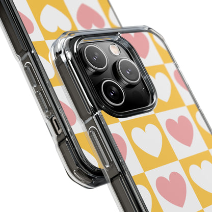Heart Grid Harmony iPhone Case - Impact