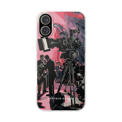 Retro Cinematic Spotlight iPhone 16 - Flexi Phone Case