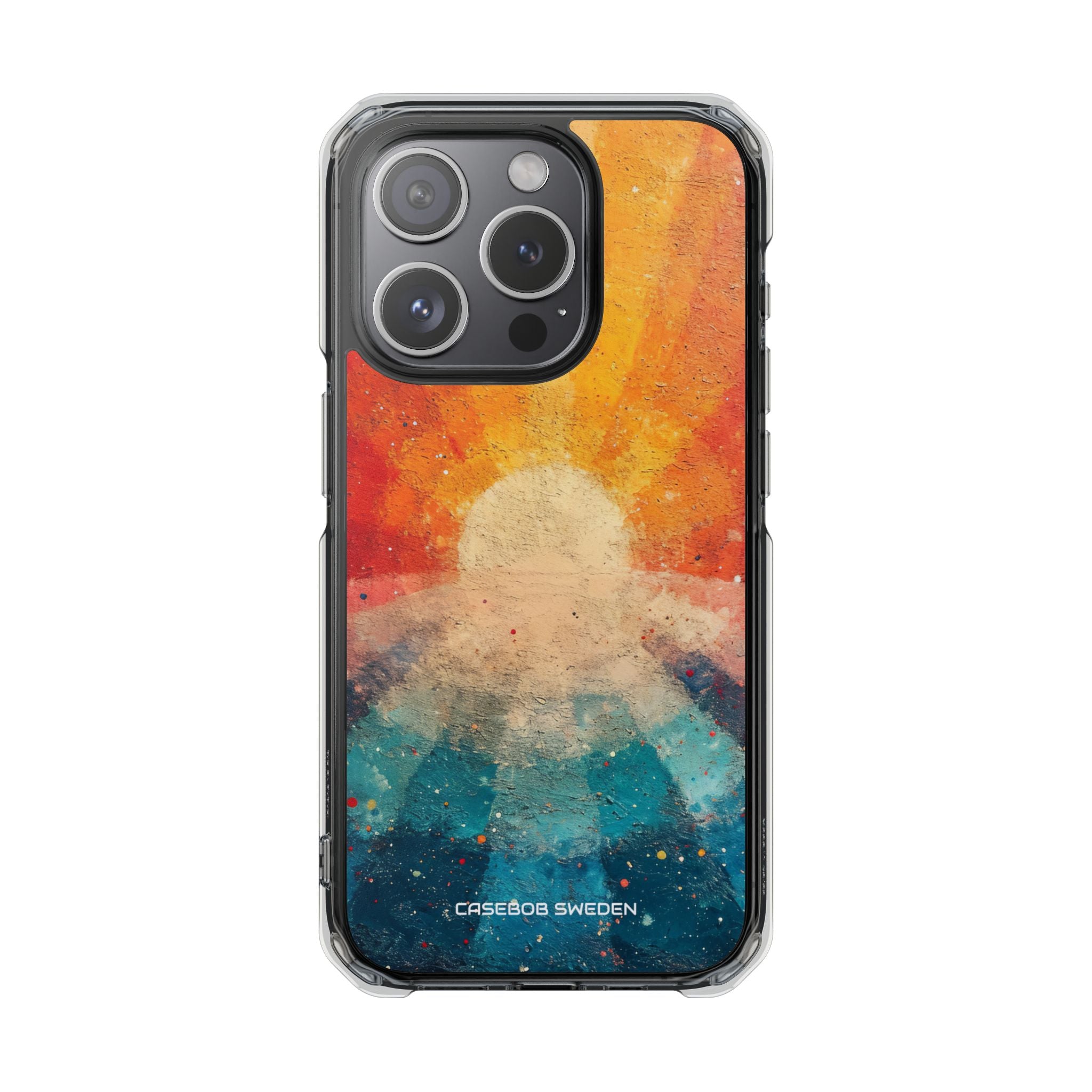 Sunburst Energy - Clear Impact iPhone 15 Phone Case