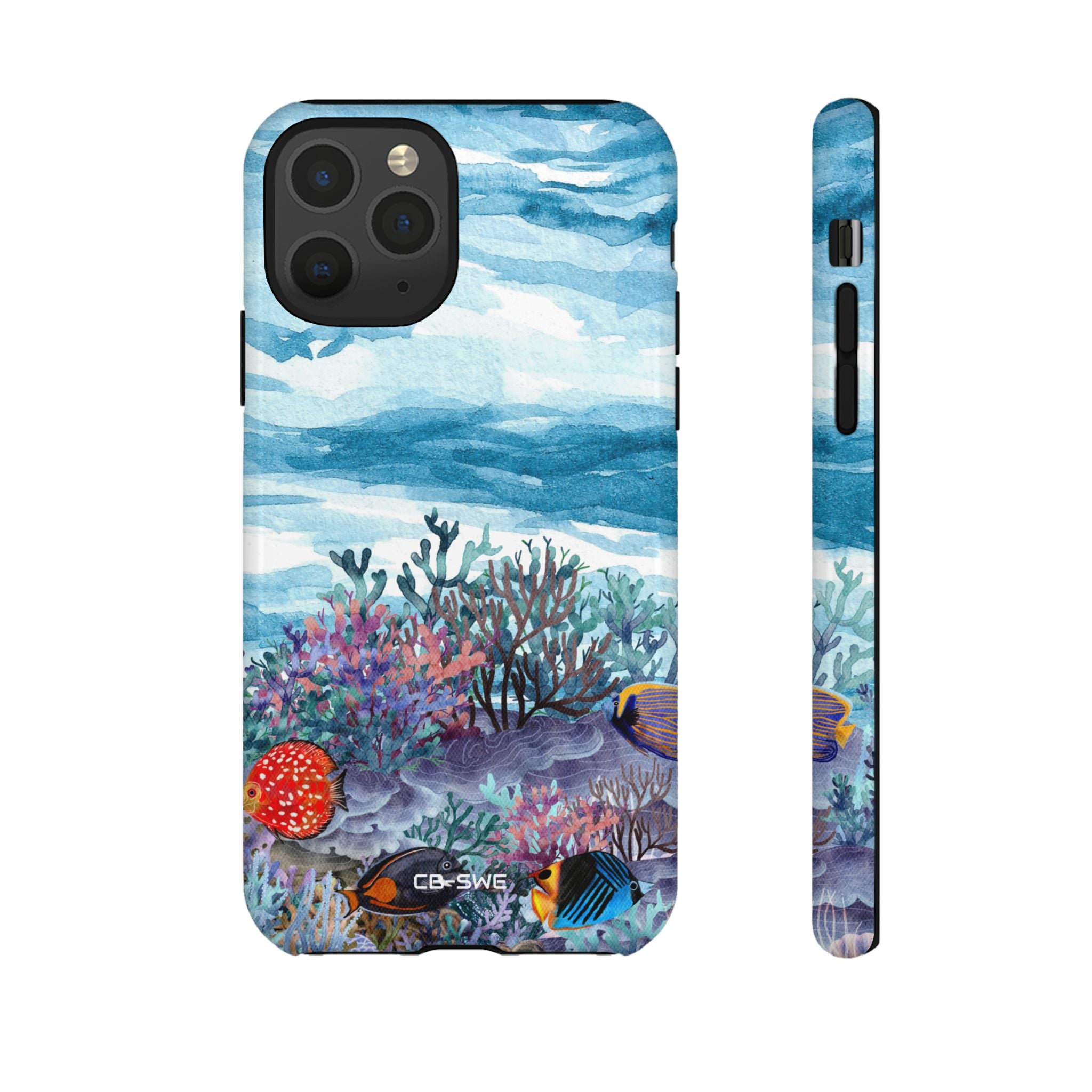 Aquatic Life Watercolors - iPhone Case