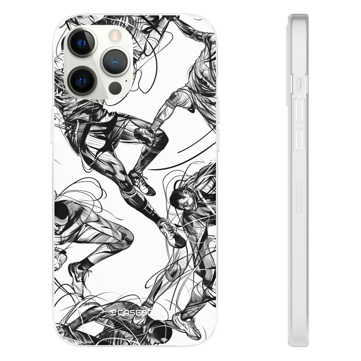 Dynamic Athletic Surrealism | Flexible Phone Case for iPhone