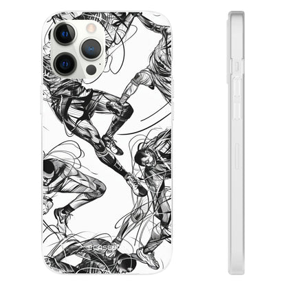 Dynamic Athletic Surrealism | Flexible Phone Case for iPhone