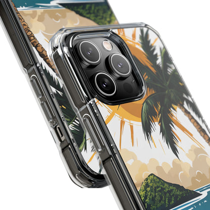 Sunny Palm Breeze iPhone 14 Pro Max Case - Impact