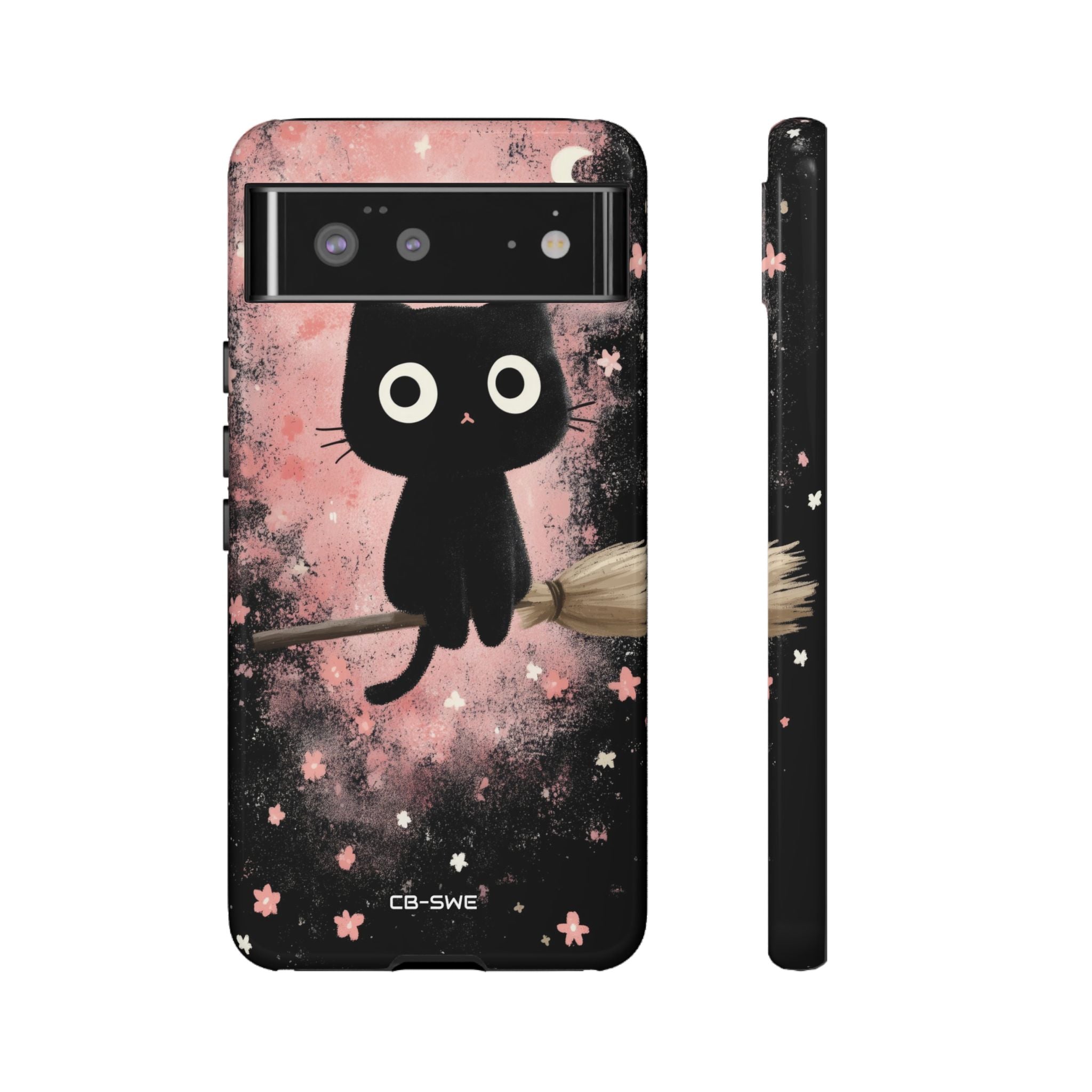 Whimsical Cat Soars - Google Pixel Case