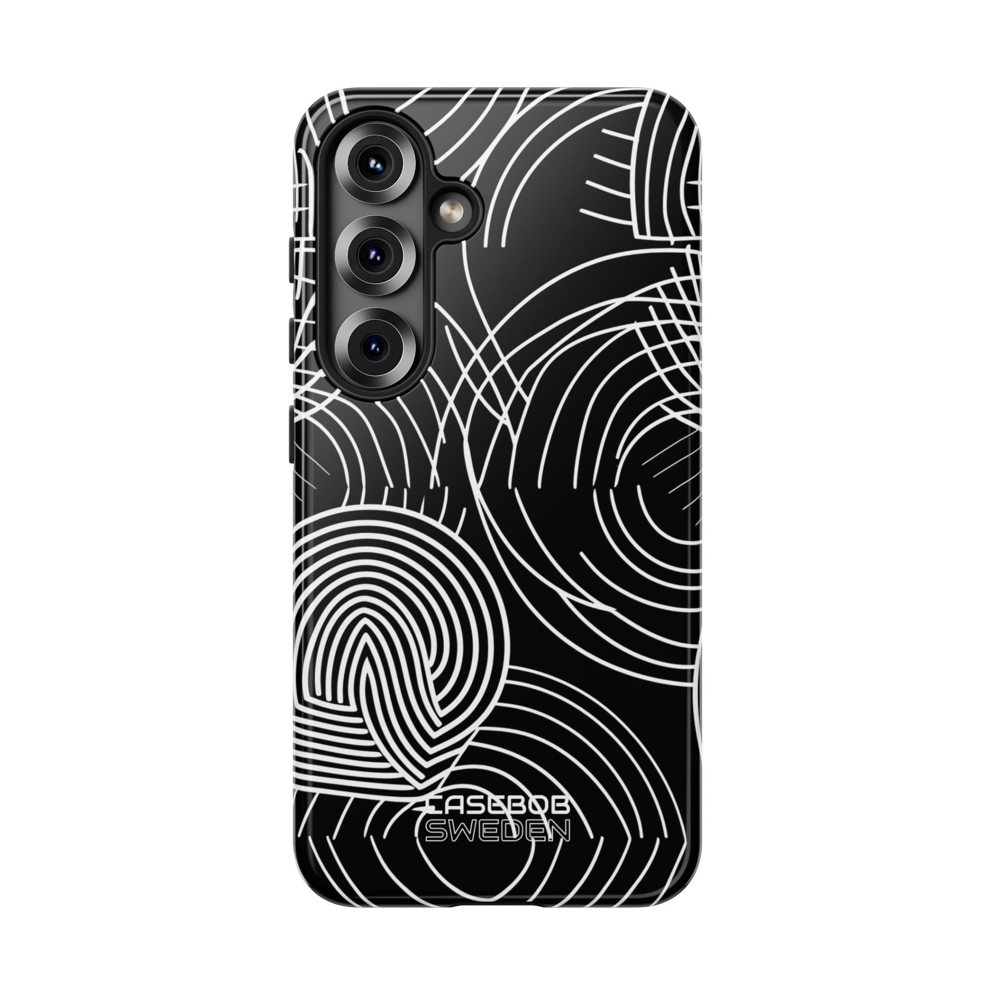 Monokroma spiralformade kurvor Samsung S25 - Tough