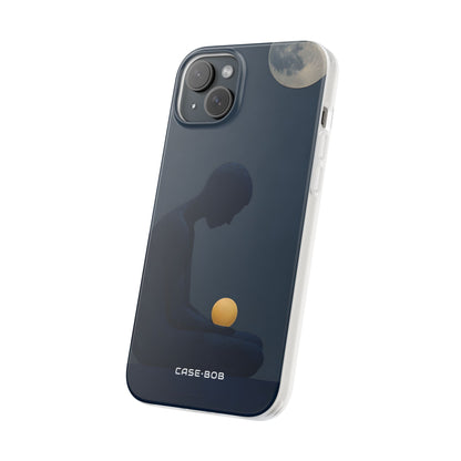 Moonlit Contemplation iPhone 15 Plus Case - Soft