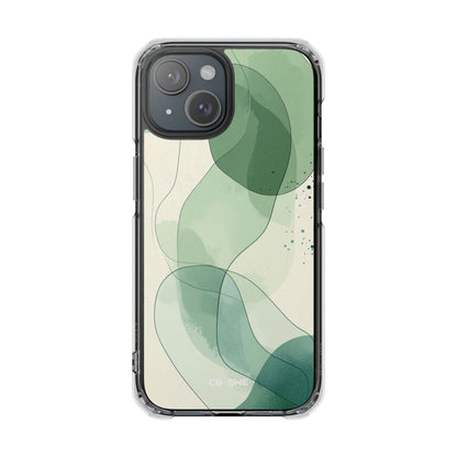 Green Waves Dance iPhone Case - Impact
