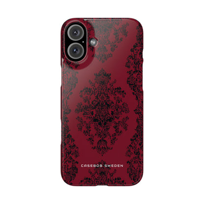 Gothic Crimson Elegance iPhone 16 - Slim Phone Case