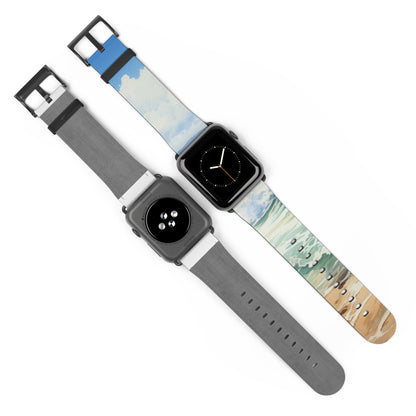 Foaming Blue Waves - Watch Band