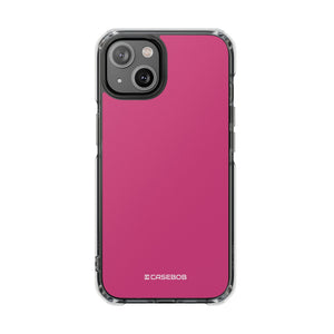 Magenta Pantone | Handyhülle für iPhone (Clear Impact Case – magnetisch) 