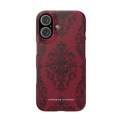 Gothic Crimson Elegance iPhone 16 - Slim Phone Case