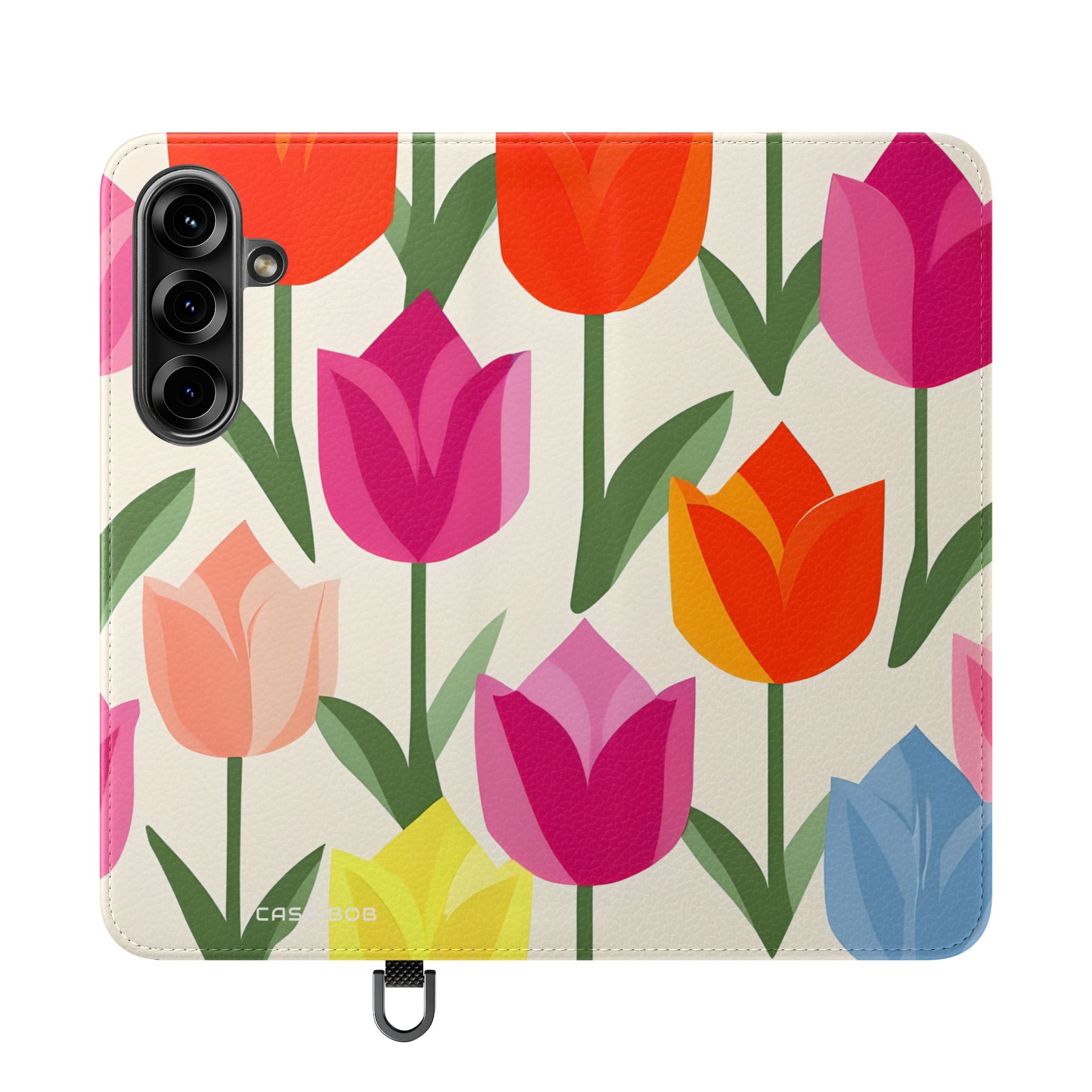 Tulip Harmony Green - Samsung S25 Case - Wallet