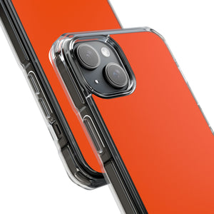 International Orange | Phone Case for iPhone (Clear Impact Case - Magnetic)