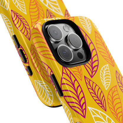 Vibrant Leaf Symphony - iPhone Case