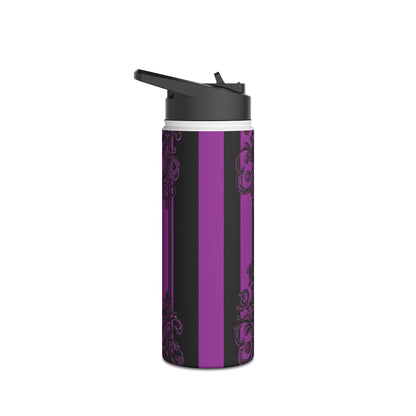 Baroque Stripes - Stainless Steel Water Bottle