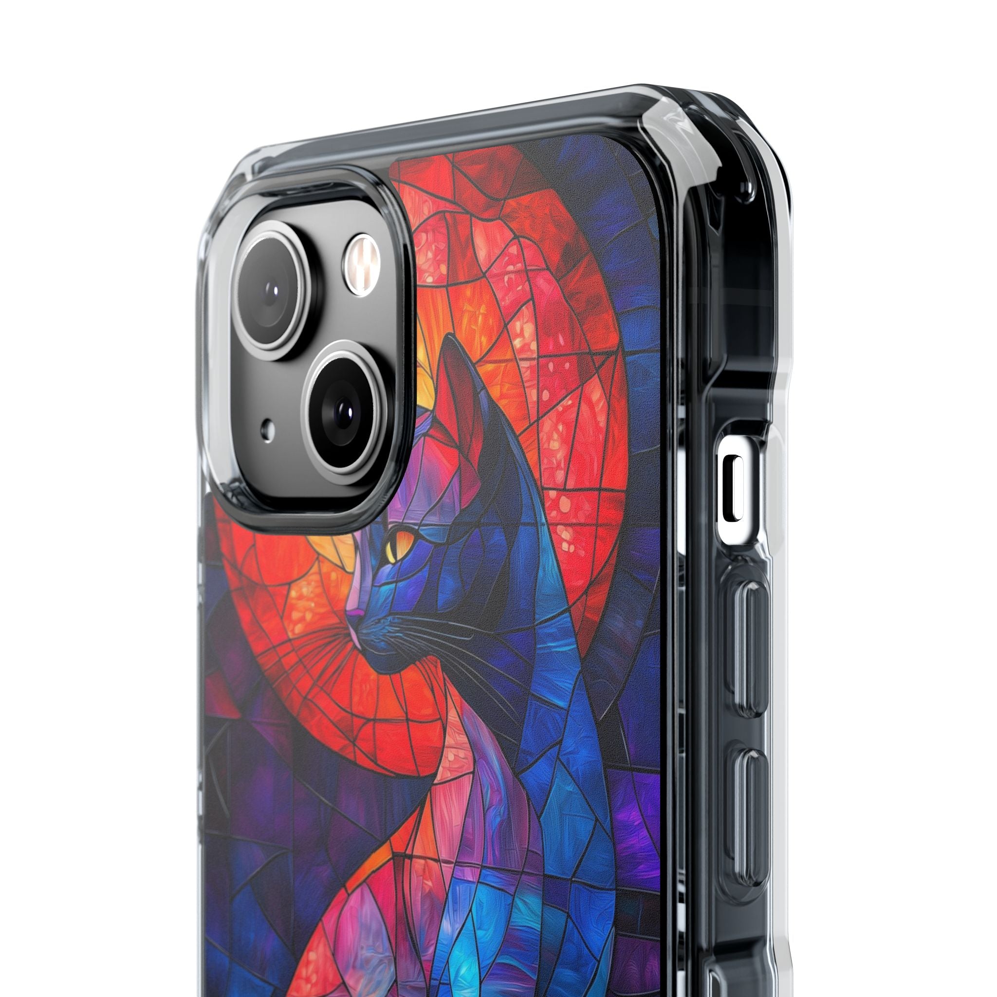 Cat Silhouettes Glow iPhone Case - Impact
