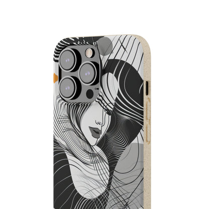 Fluid Noir Rhythm | Biodegradable Phone Case