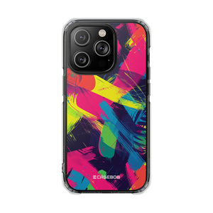 Pantone Neon Patterns | Handyhülle für iPhone (Clear Impact Case – magnetisch)