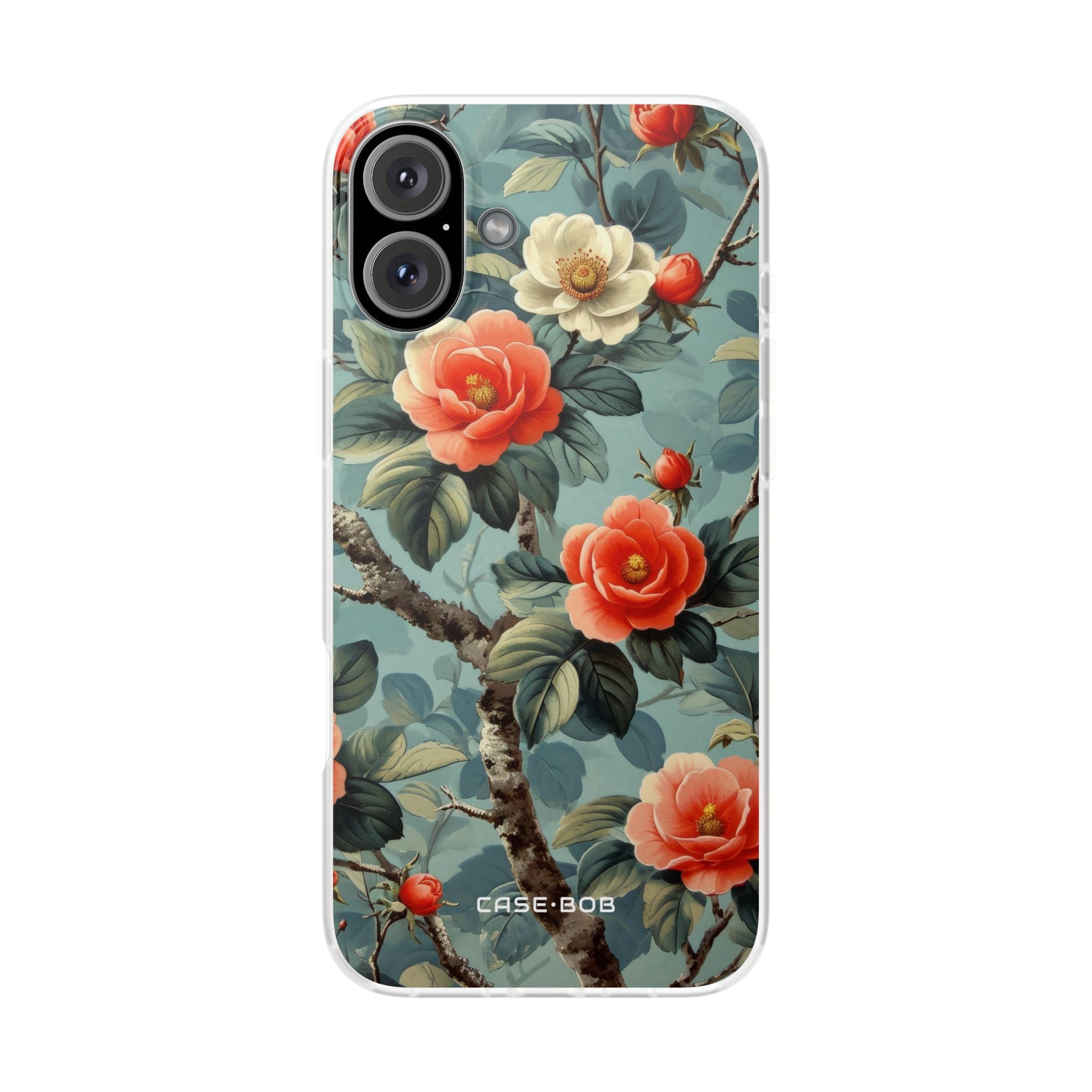 Coral Bloom iPhone 16 Plus Case - Soft