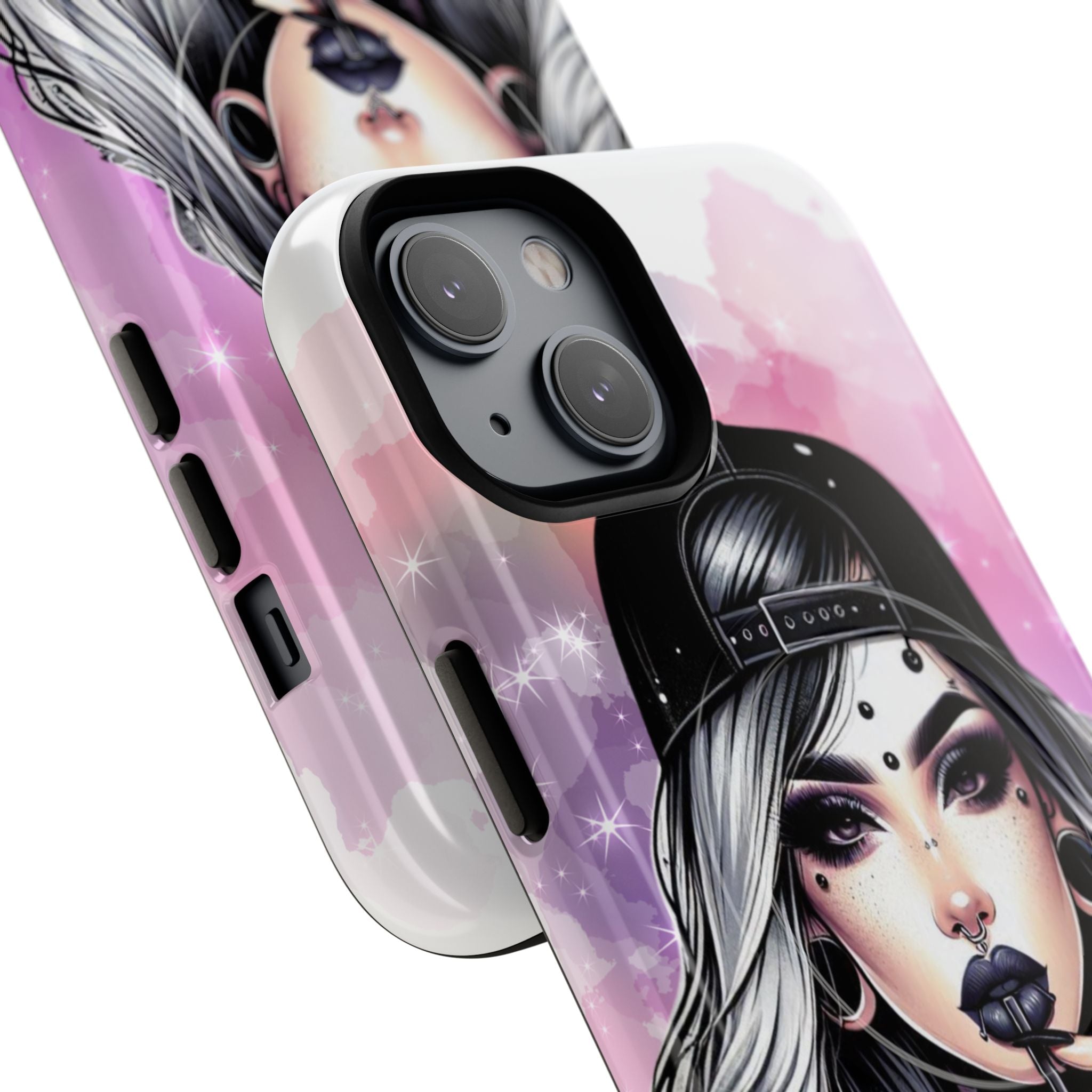 Silver Sip Nebula iPhone 14 Case - Tough+