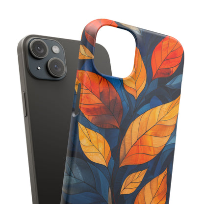 Stained Glass Blossoms iPhone 15 - Slim Phone Case