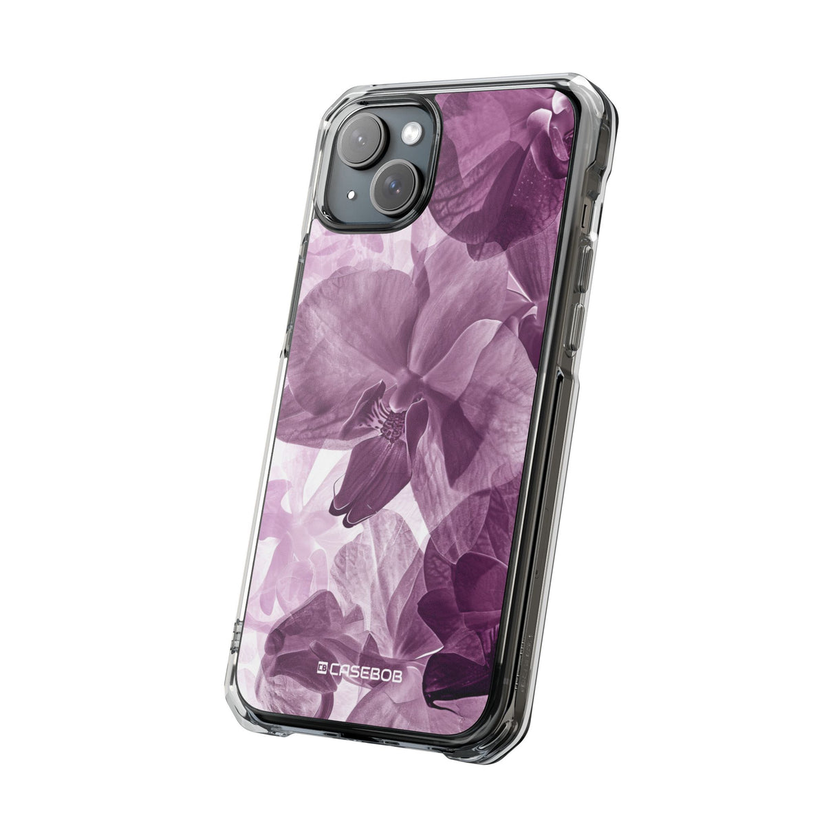 Radiant Orchid Design | Handyhülle für iPhone (Clear Impact Case – magnetisch) 