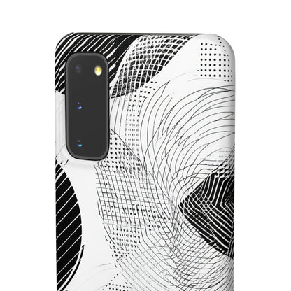 Geometric Monochrome Flow Samsung S20 - Slim Phone Case