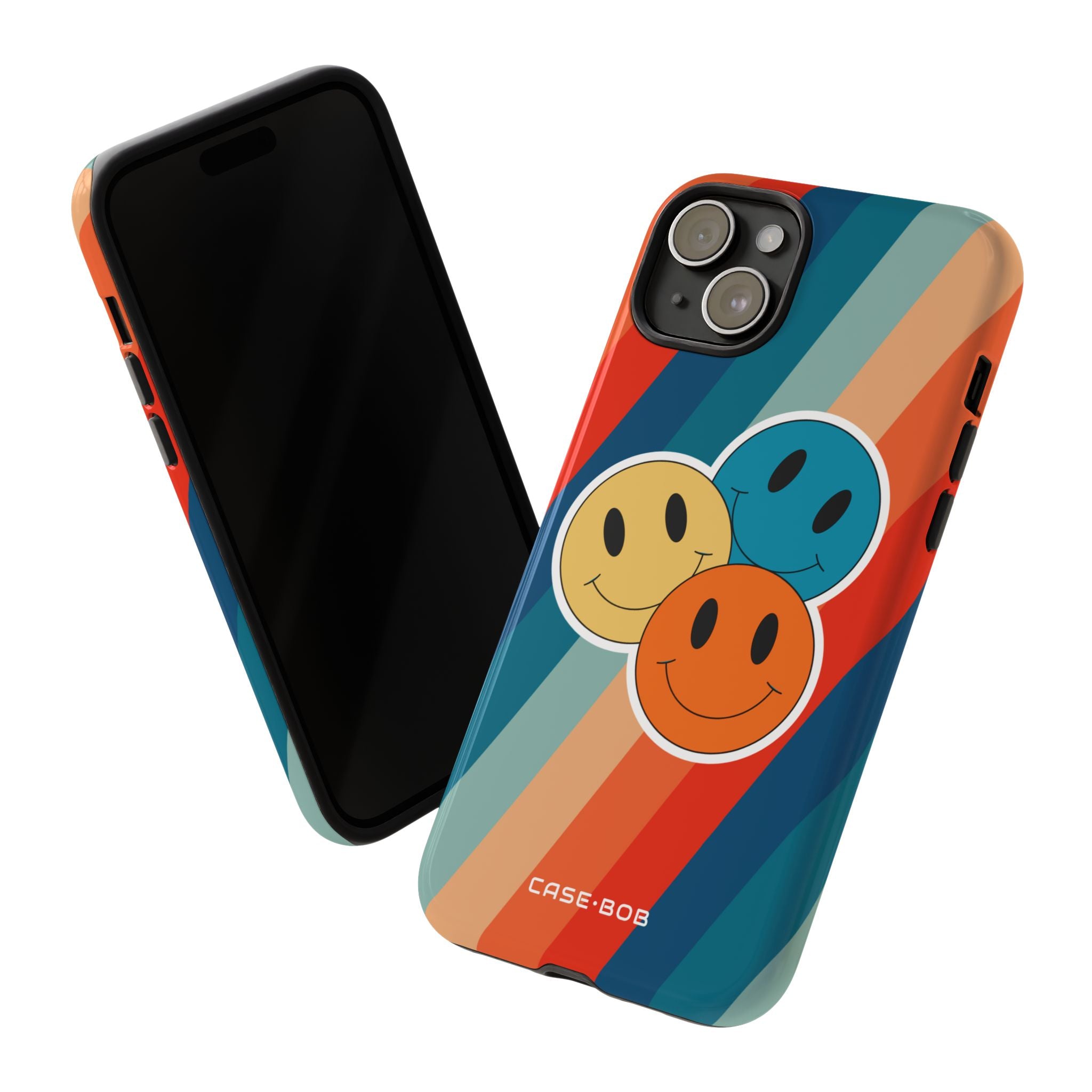 Triple Smile Breeze iPhone 15 Plus Case - Tough
