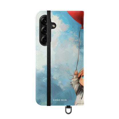 Heart Balloon Glow - Samsung S25+ Case - Wallet