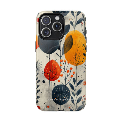 Vibrant Leaf Harmony iPhone 15 | Tough+ Phone Case