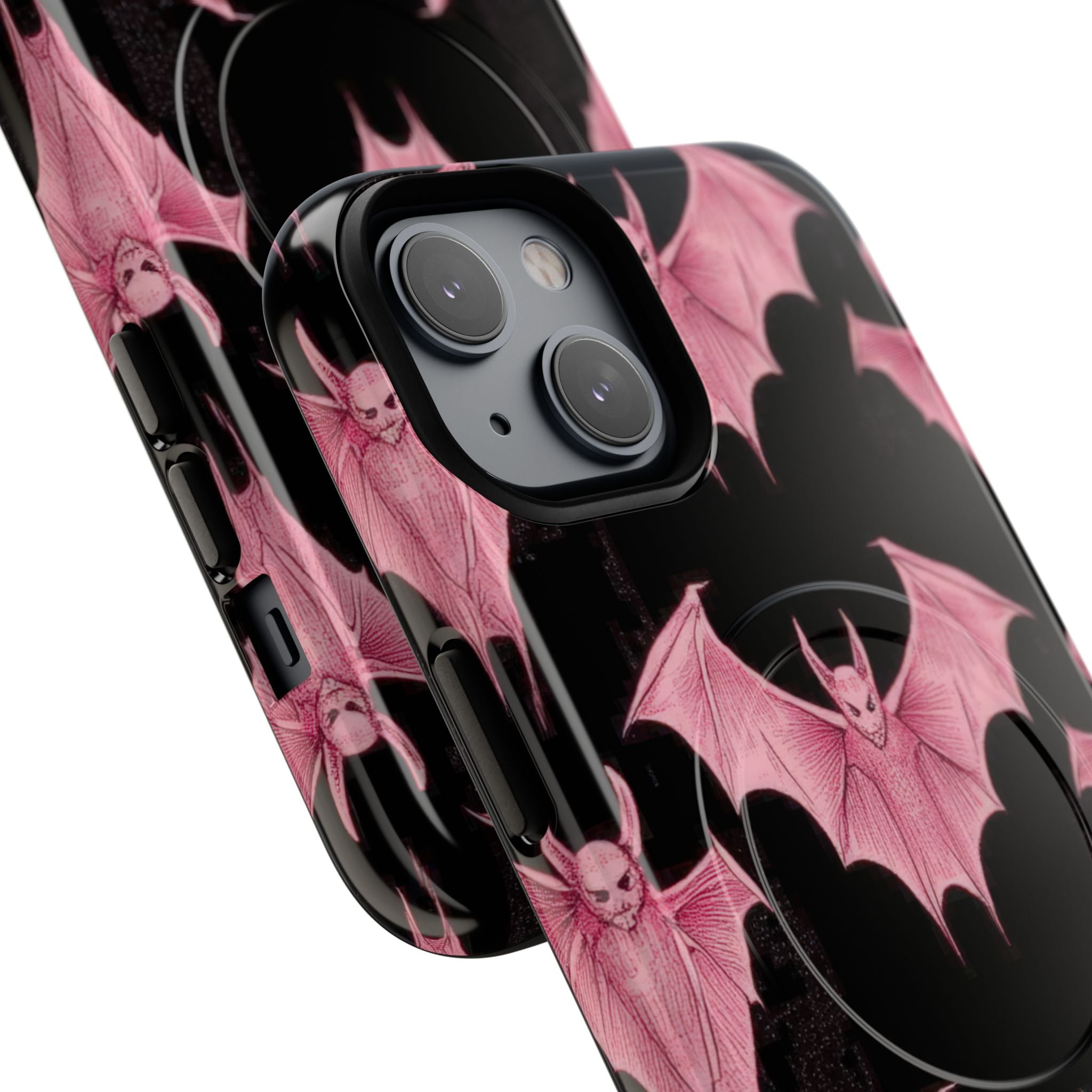 Pink Batwave iPhone 14 Case - Tough+