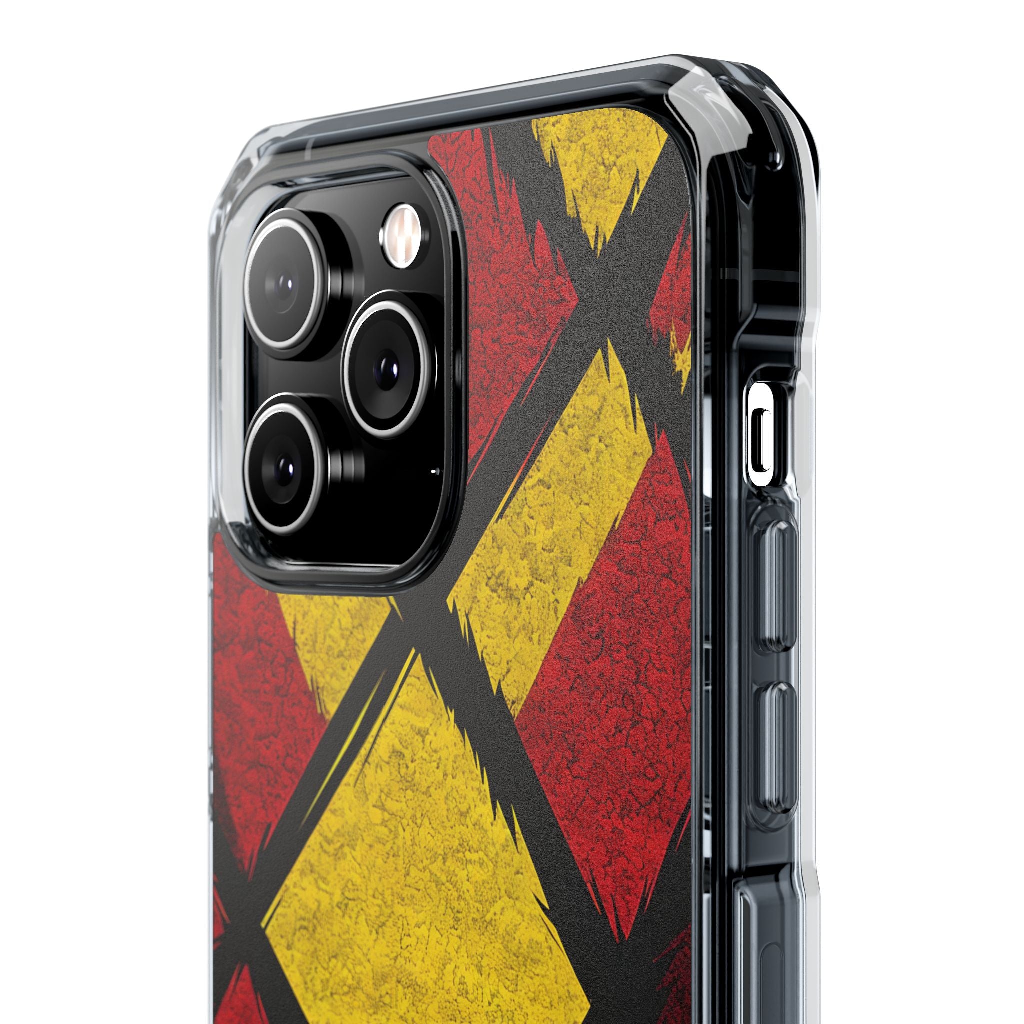 Cracked Diamond Grid iPhone 14 Pro Max Case - Impact