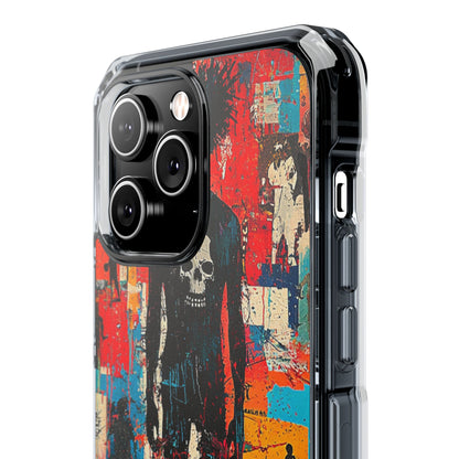 Spiky Skull Silhouette iPhone 14 Pro Max Case - Impact