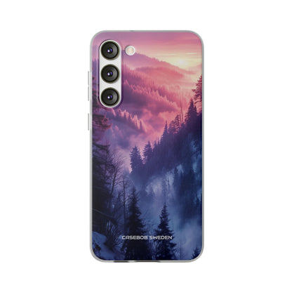 Misty Forest Serenity - Flexi Samsung S23 Phone Case