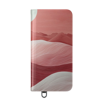 Witte Orb Dunes - Samsung S25+ Case - Portemonnee