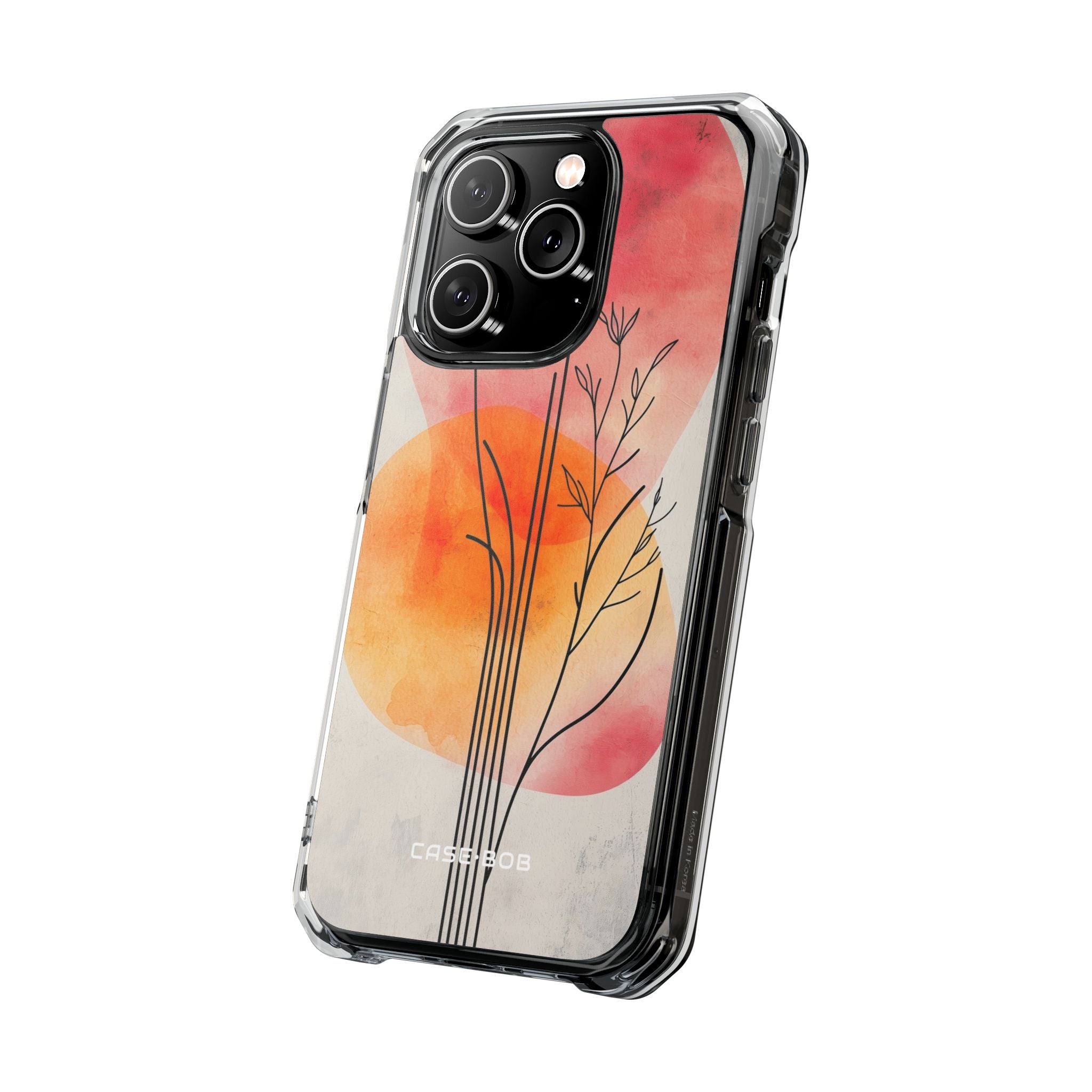 Curved Stem Sunset iPhone 14 Pro Case - Impact