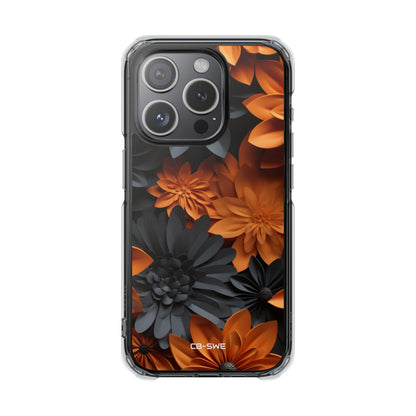 Graphical Orange Florals iPhone Case - Impact
