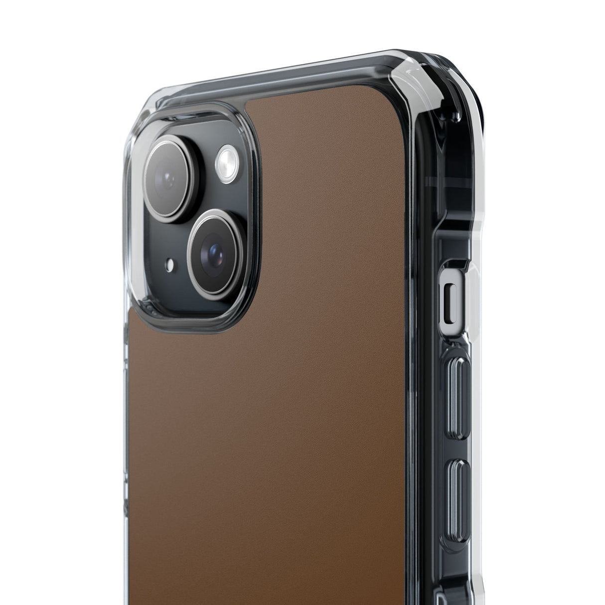 Dark Brown | Phone Case for iPhone (Clear Impact Case - Magnetic)