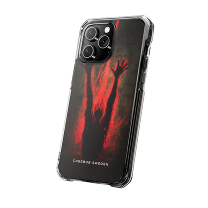 Gothic Crimson Ascension iPhone 14 - Clear Impact Phone Case